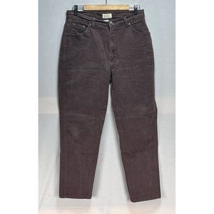 Womens St. John Bay Jeans Size 12P Straight Leg Stretch Brown